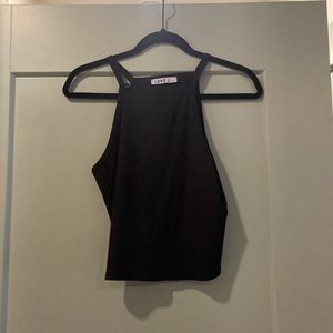 Black crop top